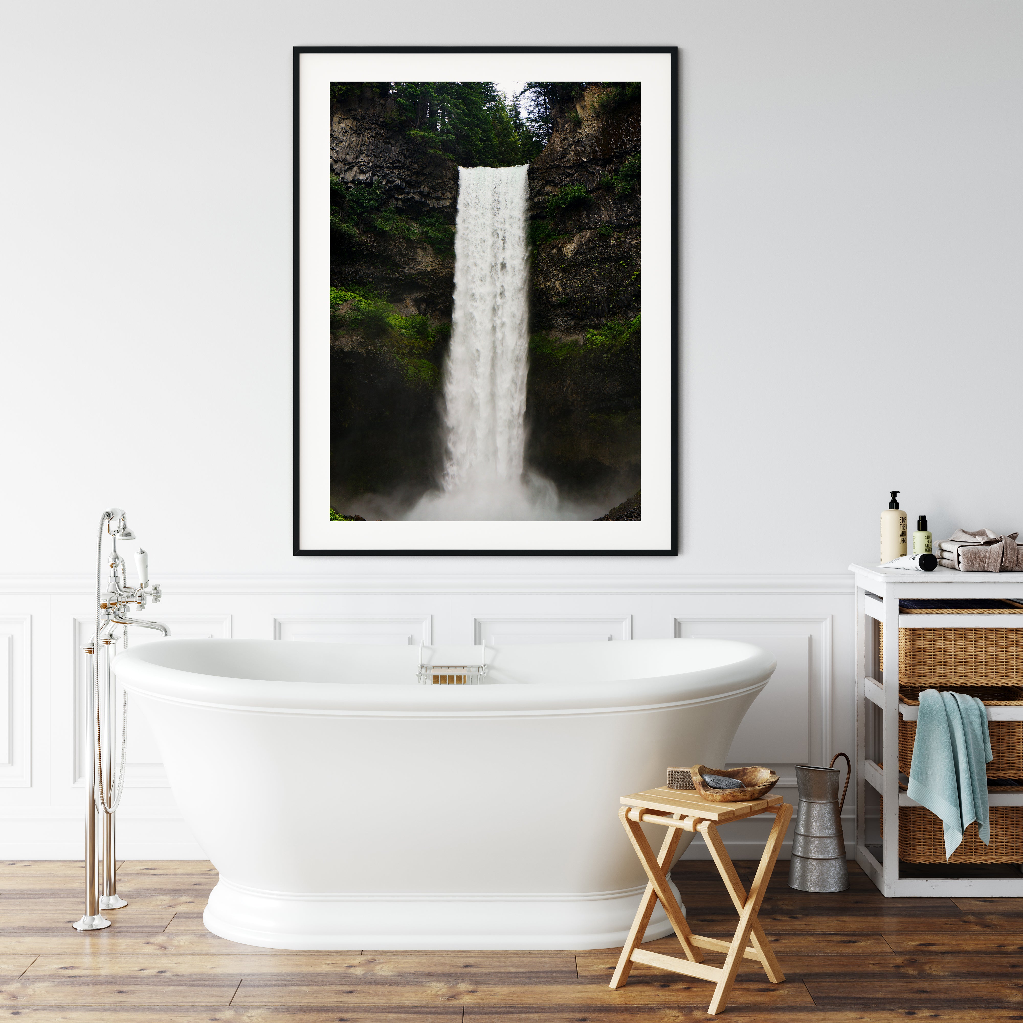 Moody Waterfall Print